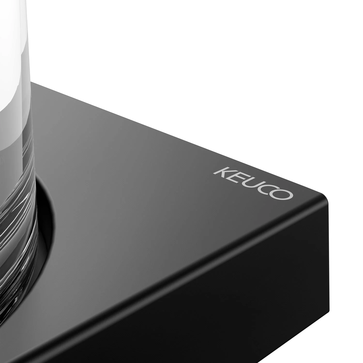 Keuco EDITION 11 Black Selection Glashalter mit Echtkristallglas Bild 9
