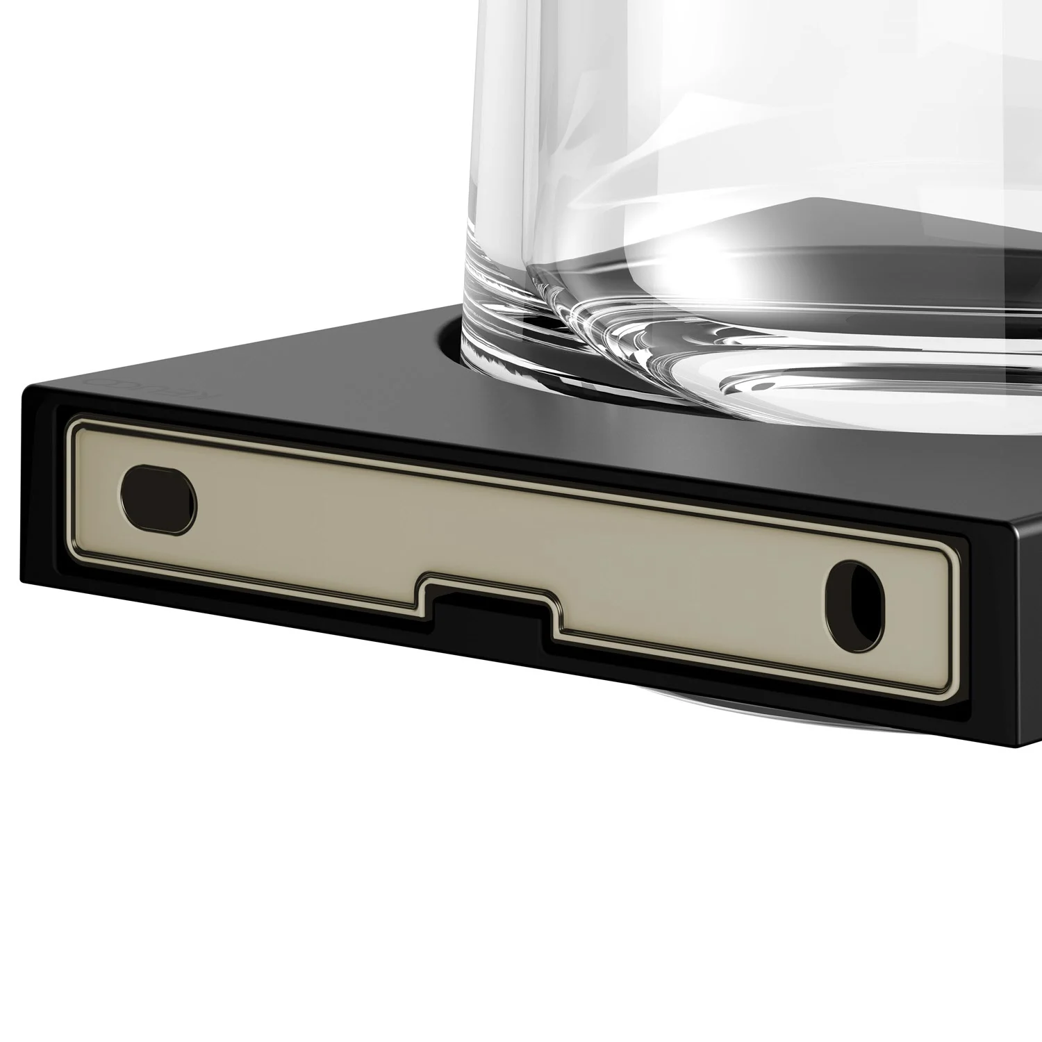 Keuco EDITION 11 Black Selection Glashalter mit Echtkristallglas Bild 10