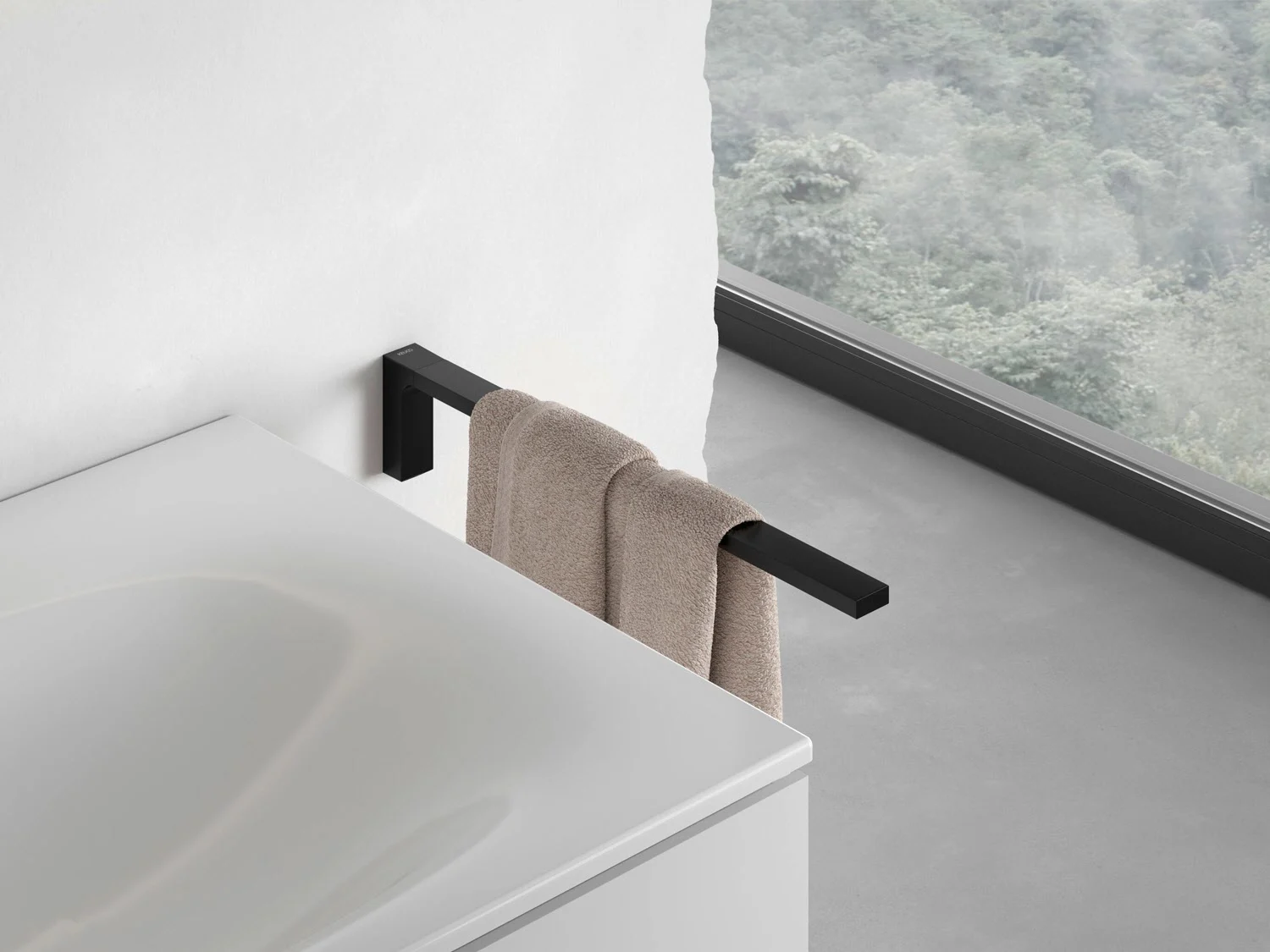 Keuco EDITION 11 Black Selection Handtuchhalter einarmig, starr, 45 cm Bild 10