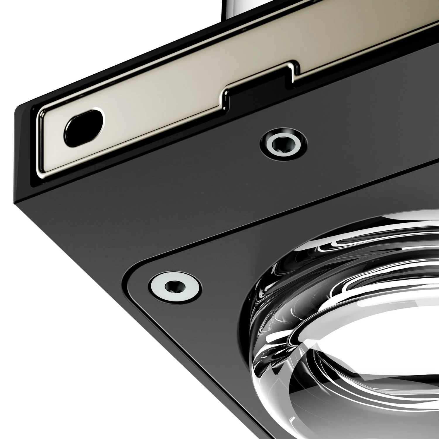 Keuco EDITION 11 Black Selection Glashalter mit Echtkristallglas Bild 11