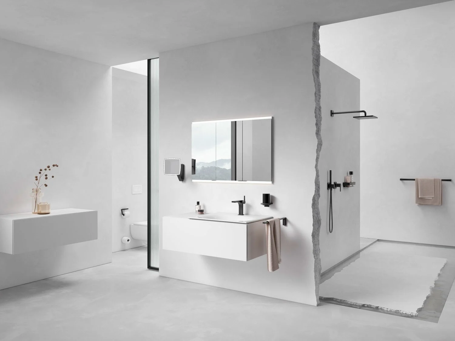 Keuco EDITION 11 Black Selection Handtuchhalter einarmig, starr, 45 cm Bild 12