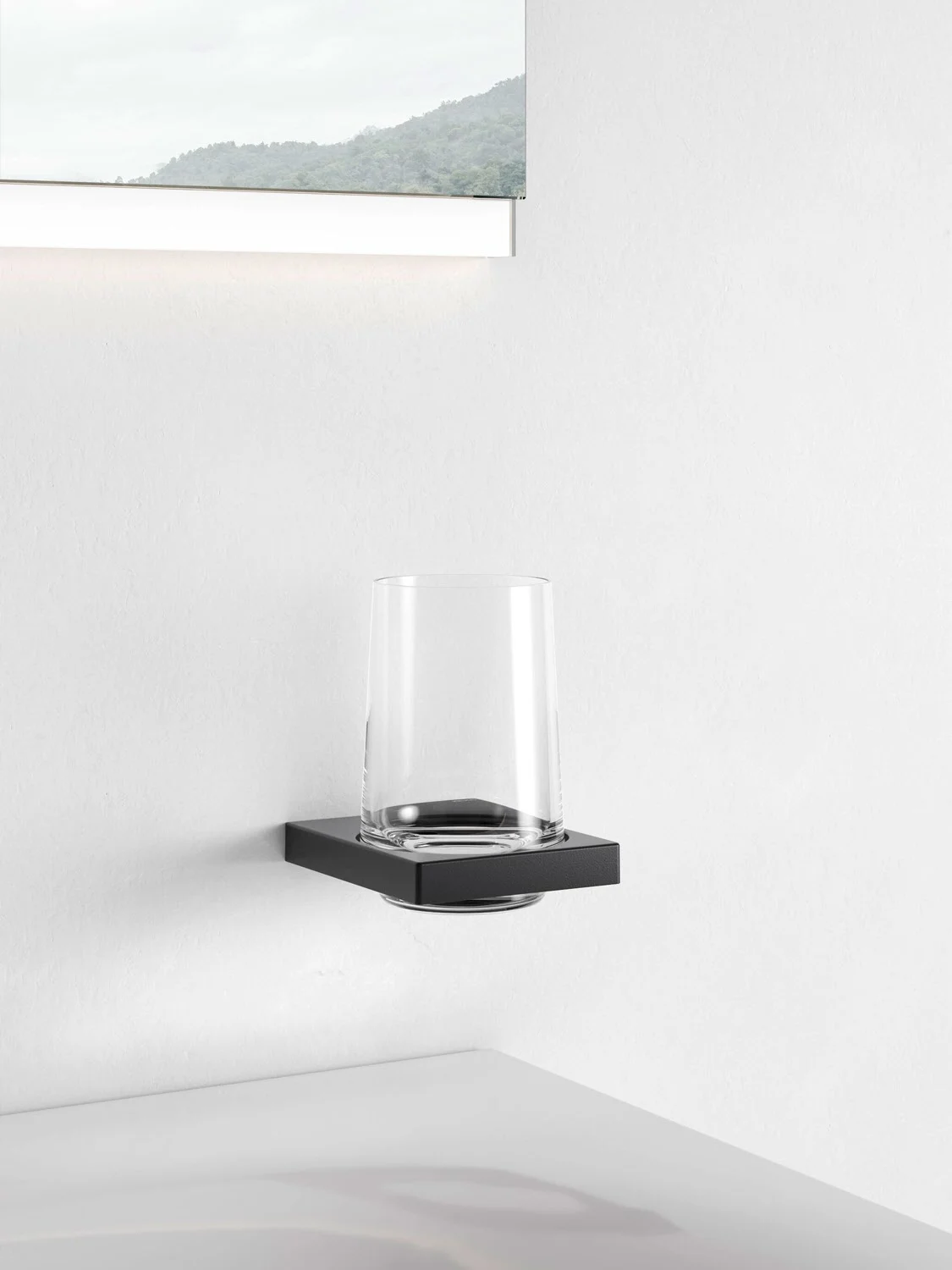 Keuco EDITION 11 Black Selection Glashalter mit Echtkristallglas Bild 13