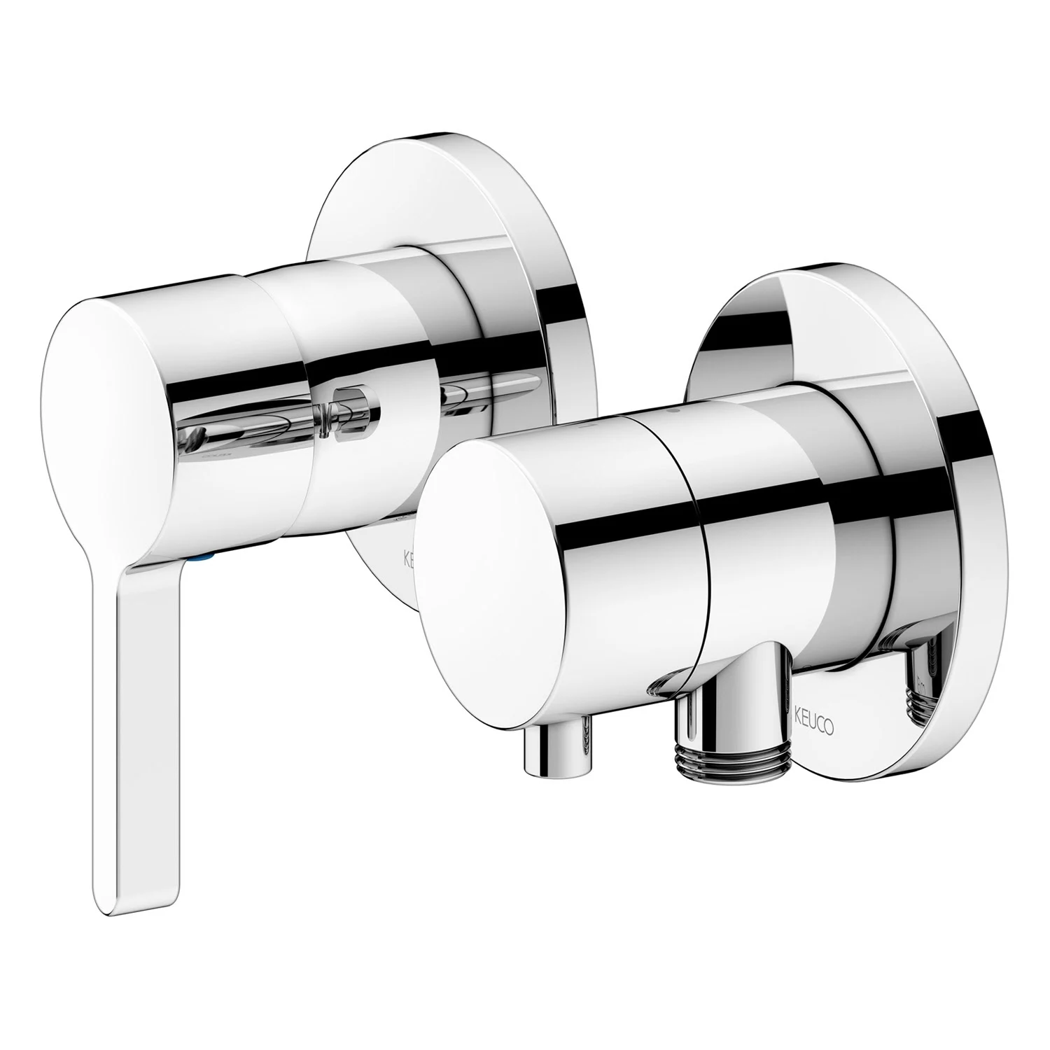 Keuco EDITION 400 Einhebelmischer Set für 2 Verbraucher, mit Schlauchanschluss und Brausehalter Bild 2
