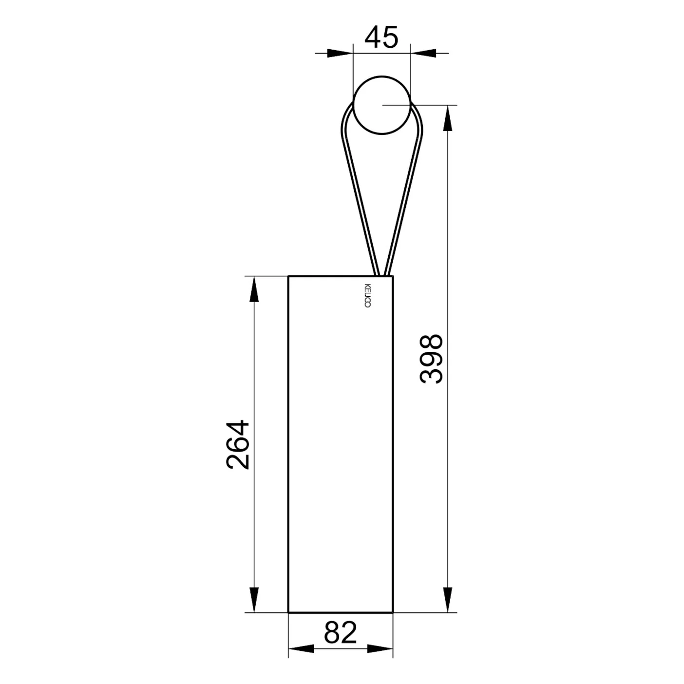 Keuco Duschabzieher mit klebbarer Wandhalterung Bild 5