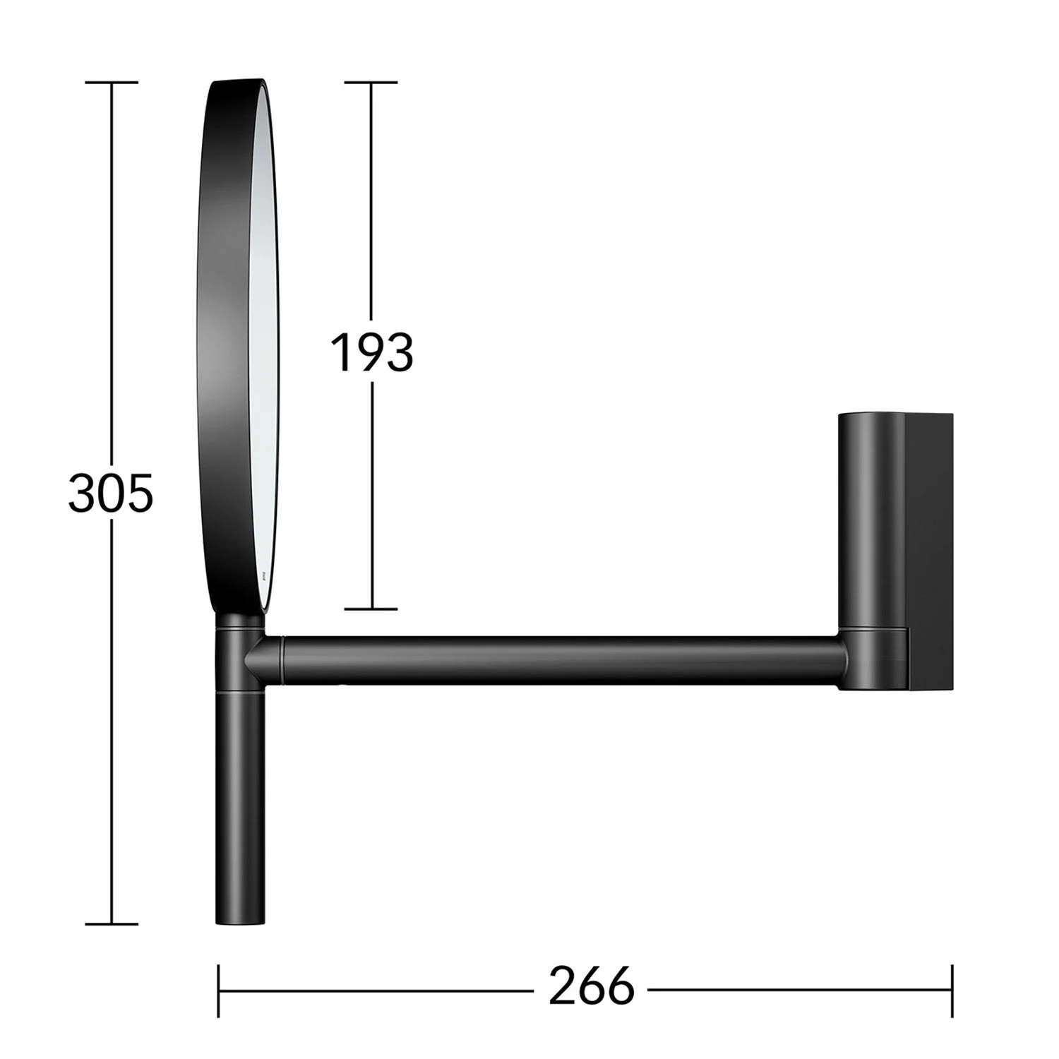 Keuco Plan Wandkosmetikspiegel mit Vergrößerungsfaktor x5 Bild 5