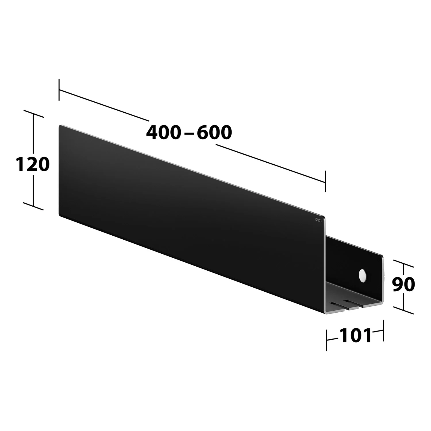 Keuco Collection Duschablage 50 x 12 cm, Wandmontage abnehmbar Bild 5