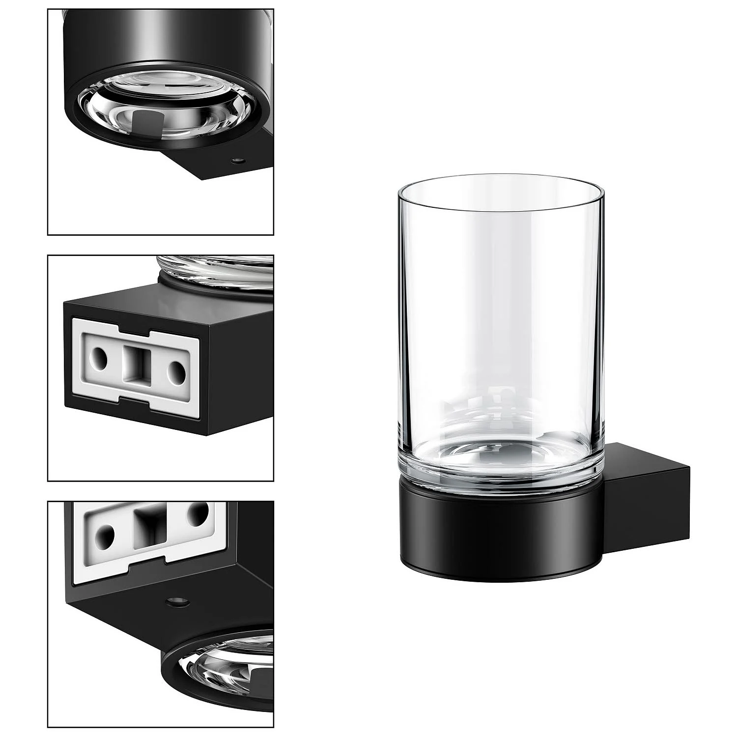 Keuco Plan Black Selection Glashalter Bild 3