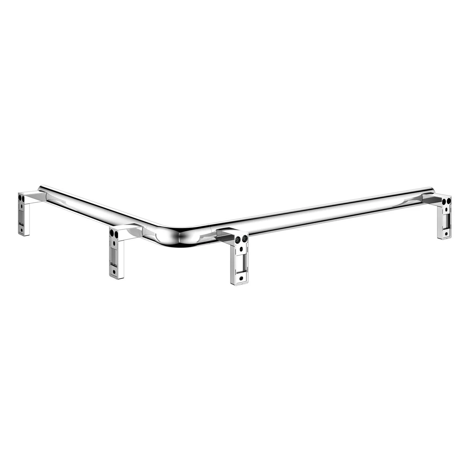 Keuco AXESS Eck-Dusch-/Wannenhandlauf aus Metall, 85 x 65 cm Bild 2