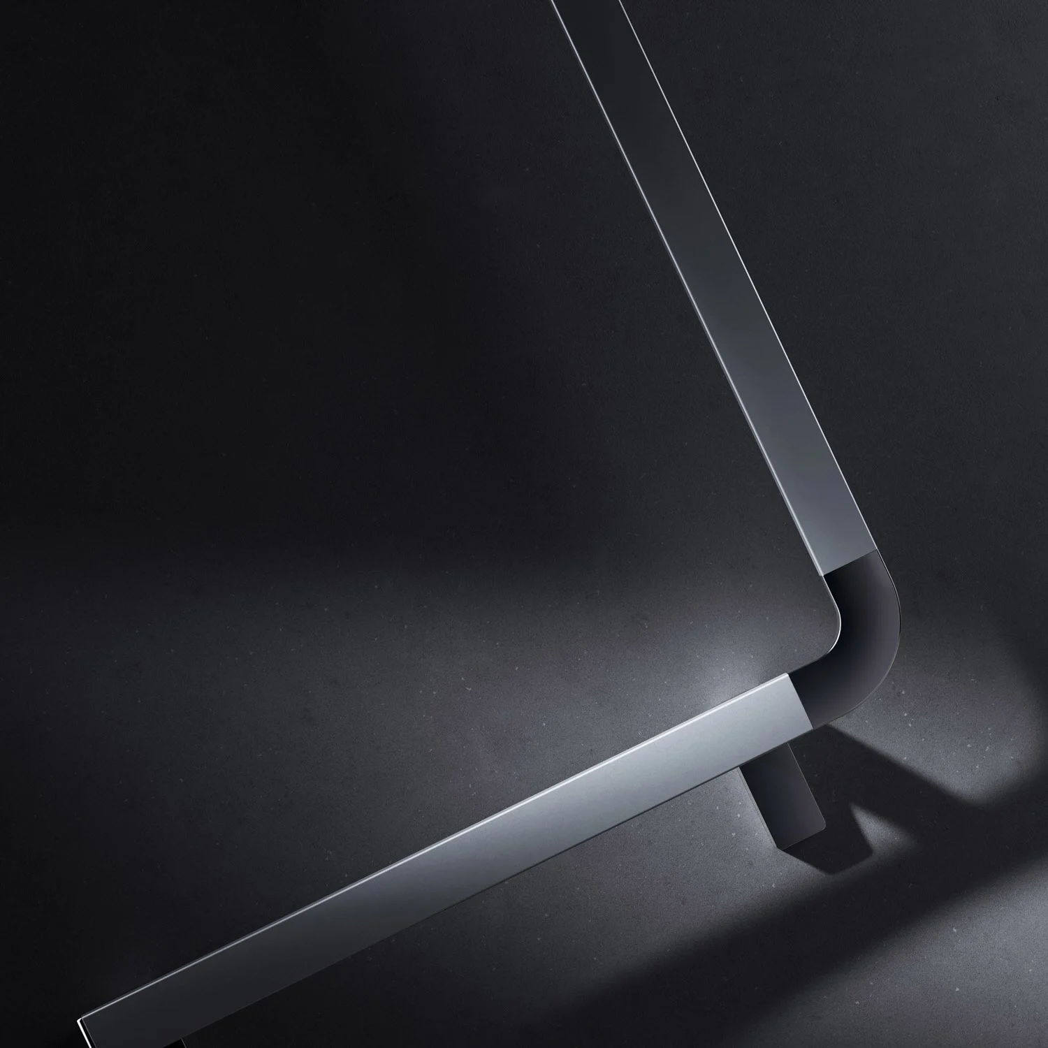 Keuco AXESS Winkelgriff 90° aus Metall, rechte Ausführung, 38,1 x 85,1 cm Bild 6