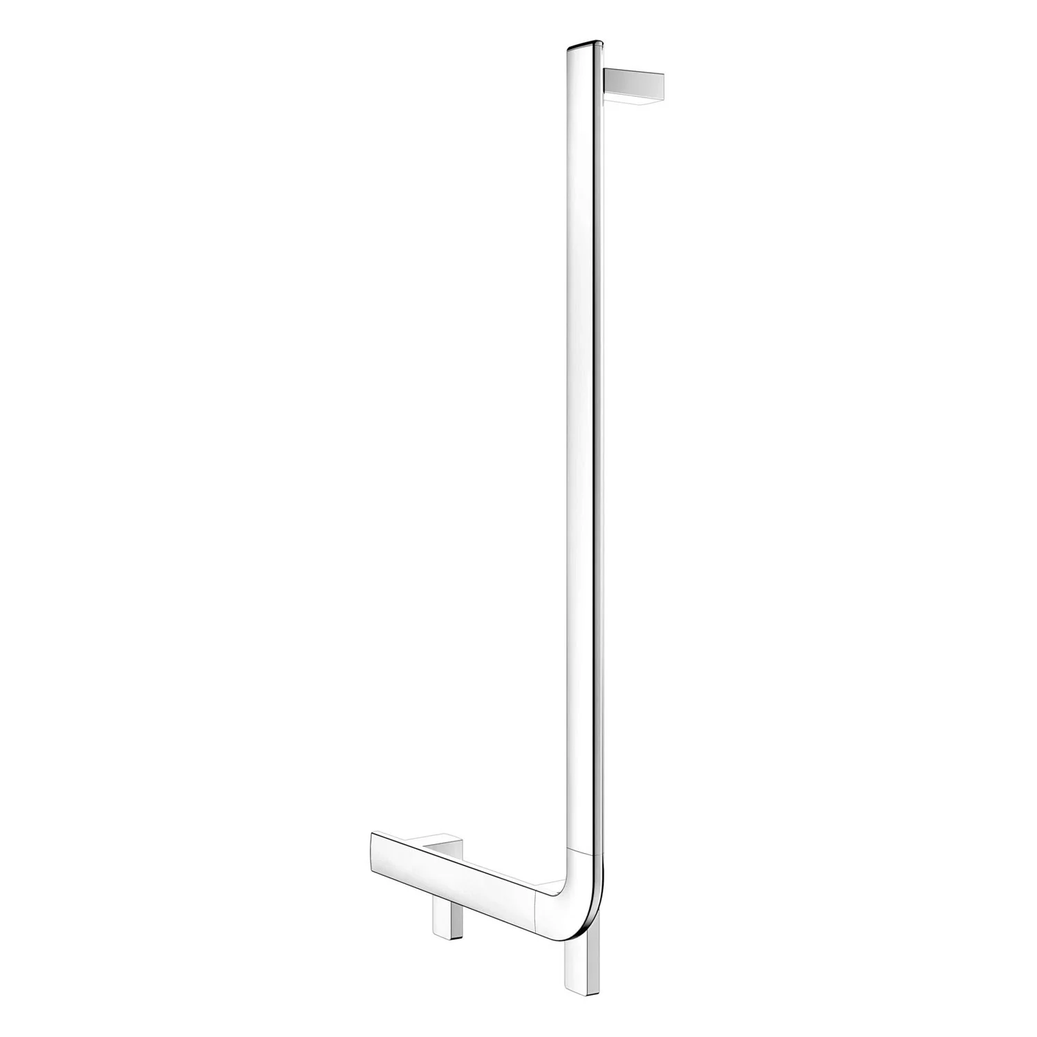 Keuco AXESS Winkelgriff 90° aus Metall, rechte Ausführung, 38,1 x 85,1 cm