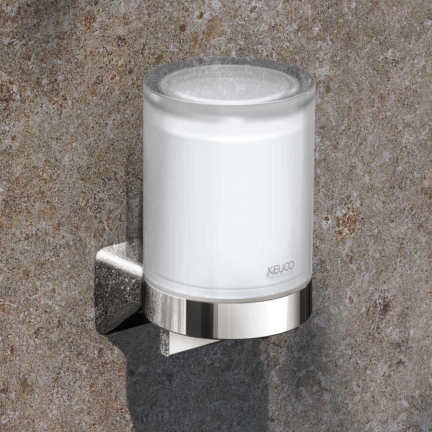 Keuco HERA Seifenspender mit satiniertem Stülpglas