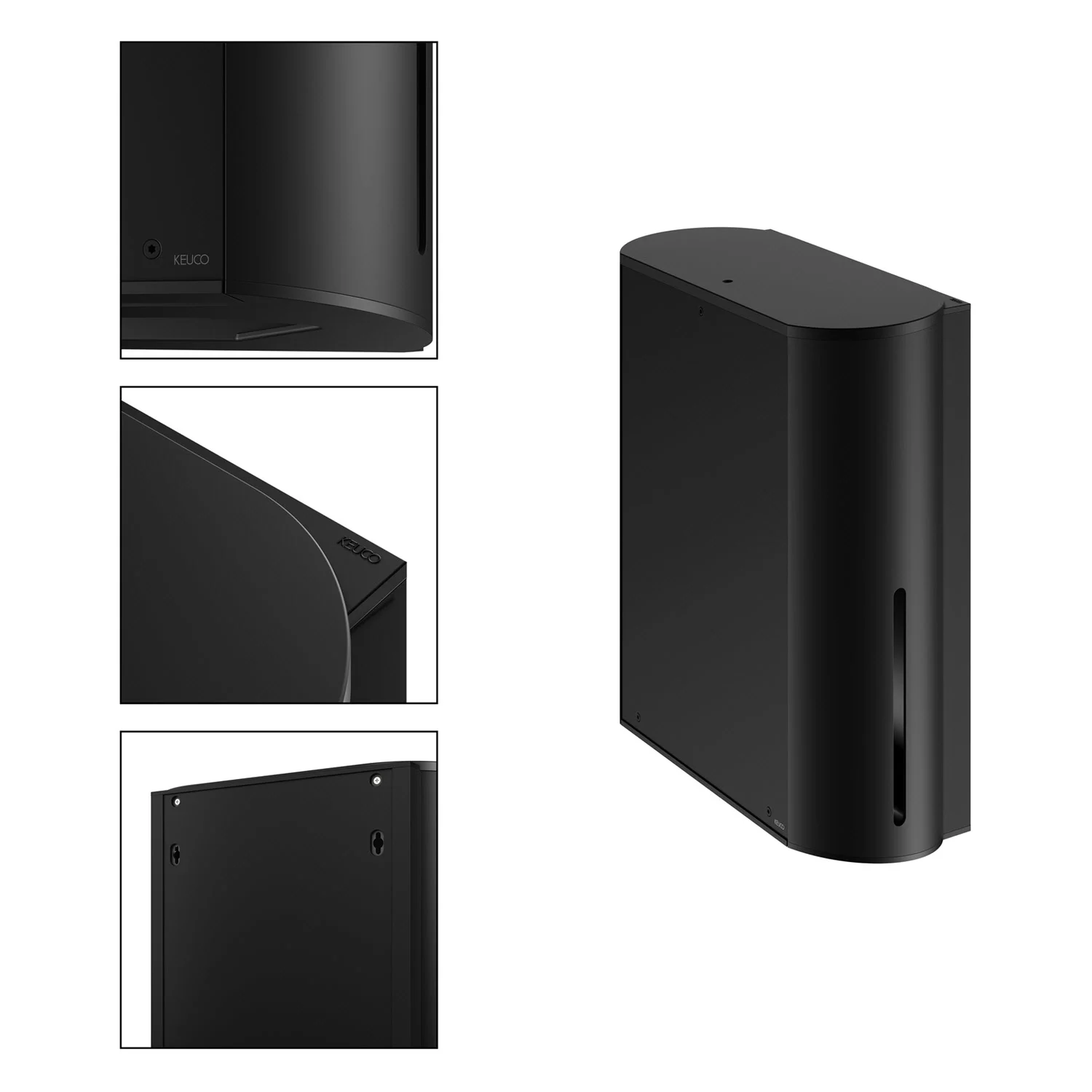 Keuco Plan Black Selection Papiertuchspender für gefalzte Papiertücher, Wandmontage Bild 6