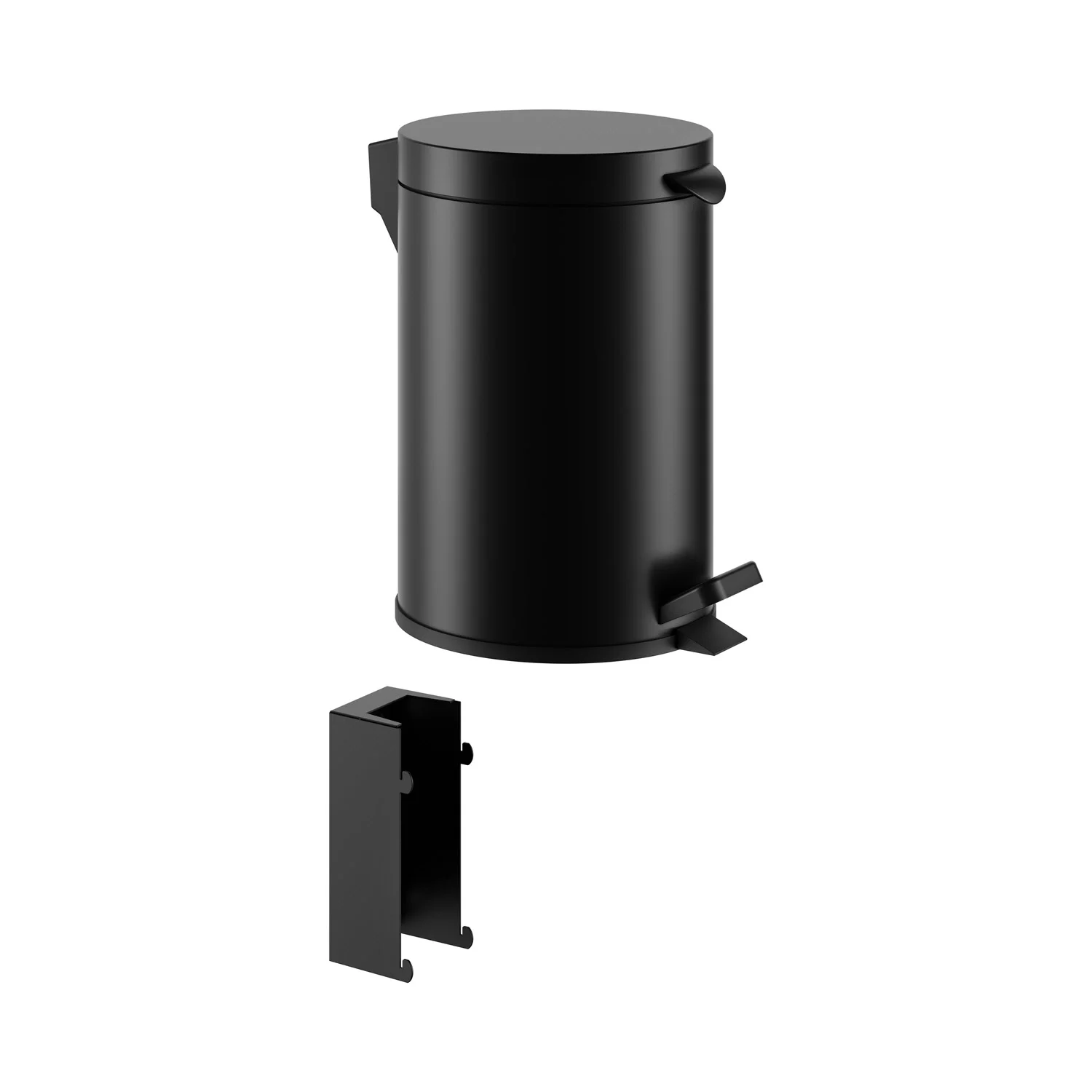 Keuco Plan Black Selection Abfalleimer mit Fußpedal, Wandmontage Bild 8