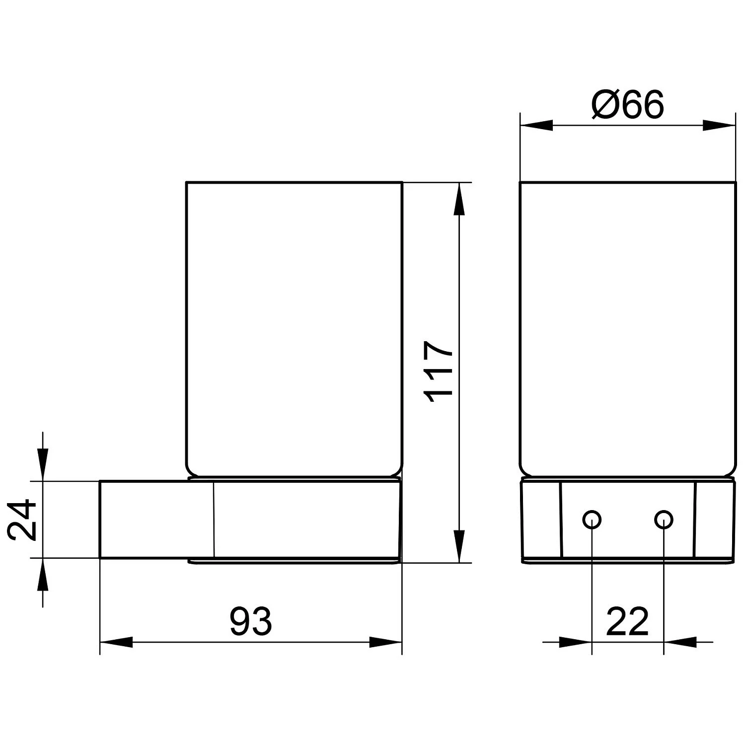 Keuco Plan Black Selection Glashalter Bild 5
