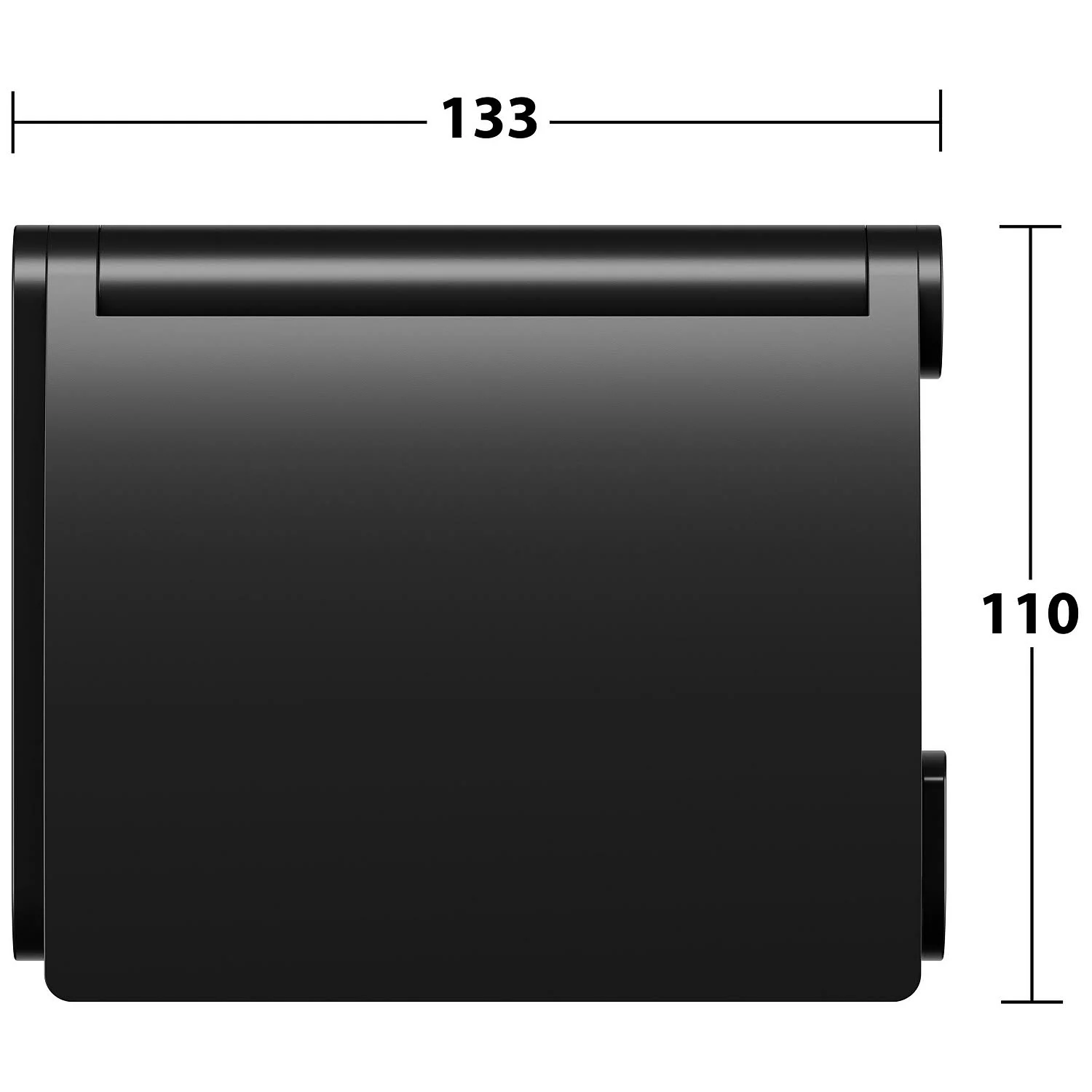 Keuco Plan Black Selection Toilettenpapierhalter mit Deckel Bild 4