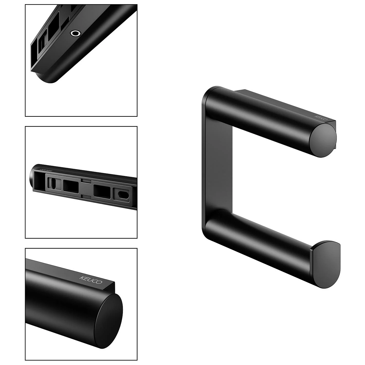 Keuco Plan Black Selection Toilettenpapierhalter Bild 2