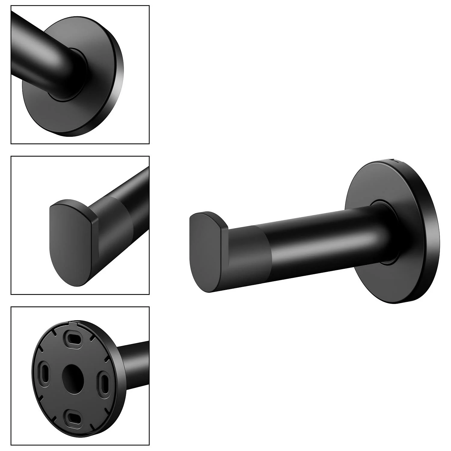 Keuco Plan Black Selection Handtuchhaken mit Türpuffer Bild 3