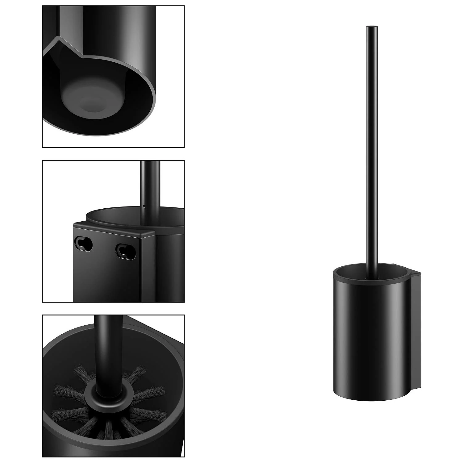 Keuco Plan Black Selection Toilettenbürstengarnitur Wandmodell Bild 3