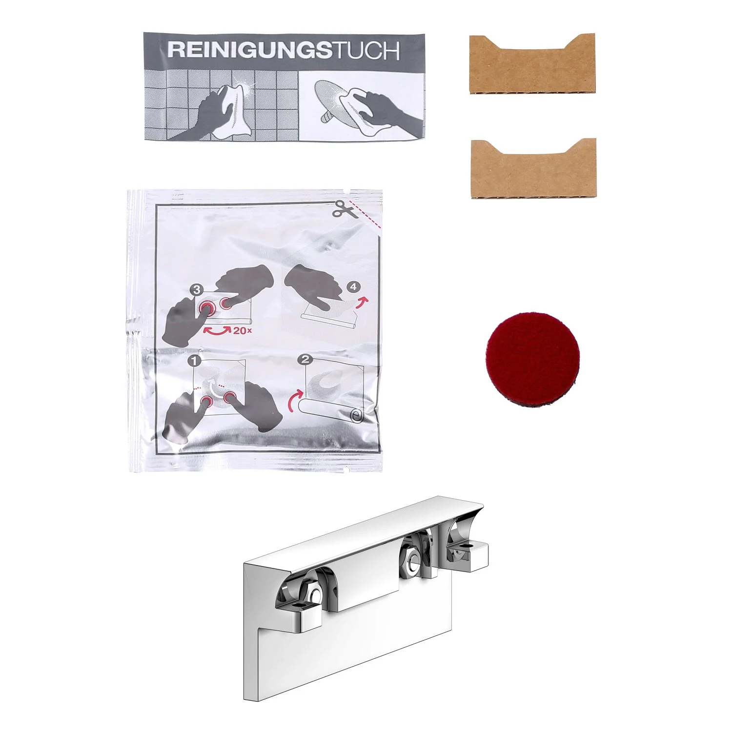 Keuco Reva Klebe-Set Nr. 8 mit Montageelement