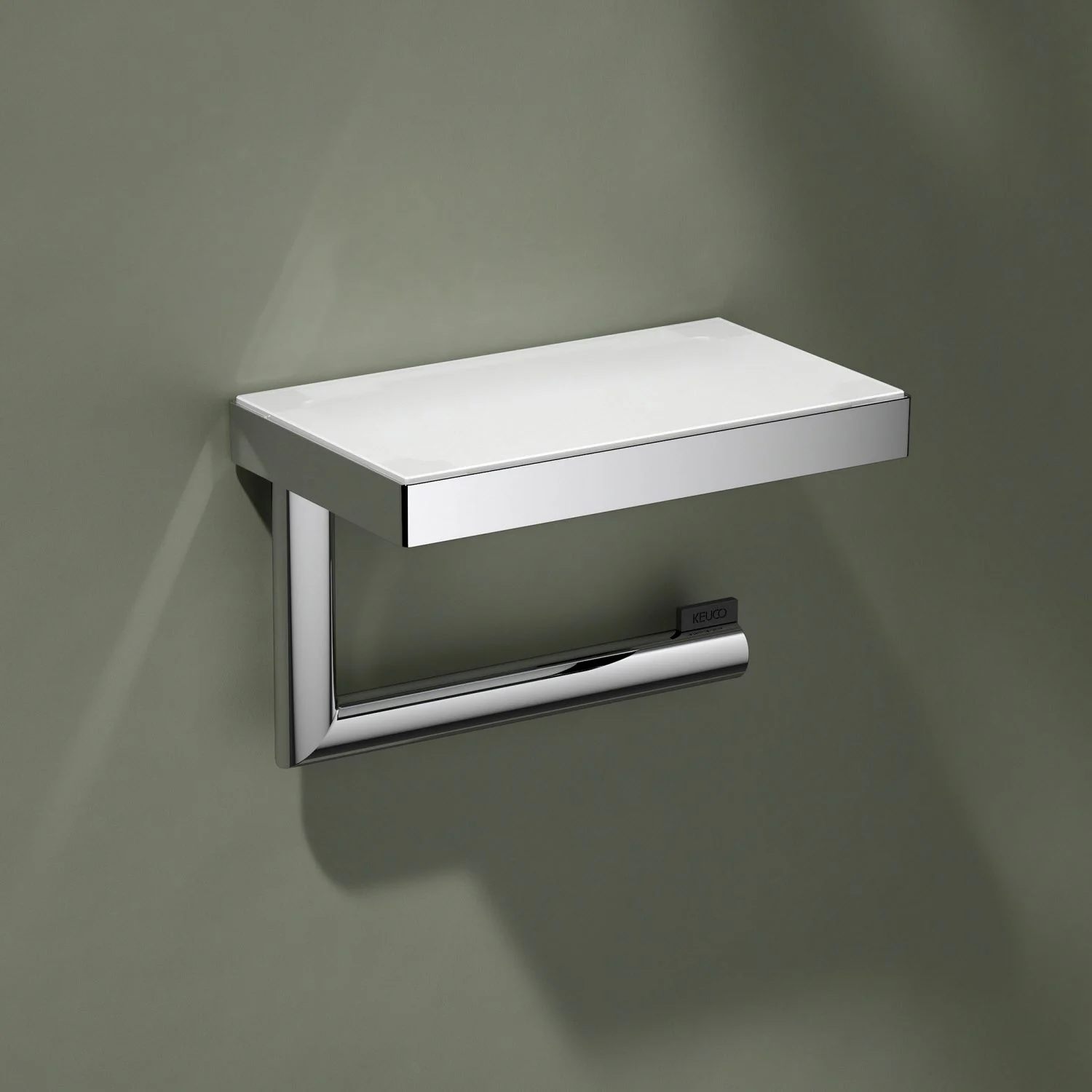Keuco Reva Toilettenpapierhalter mit Ablage