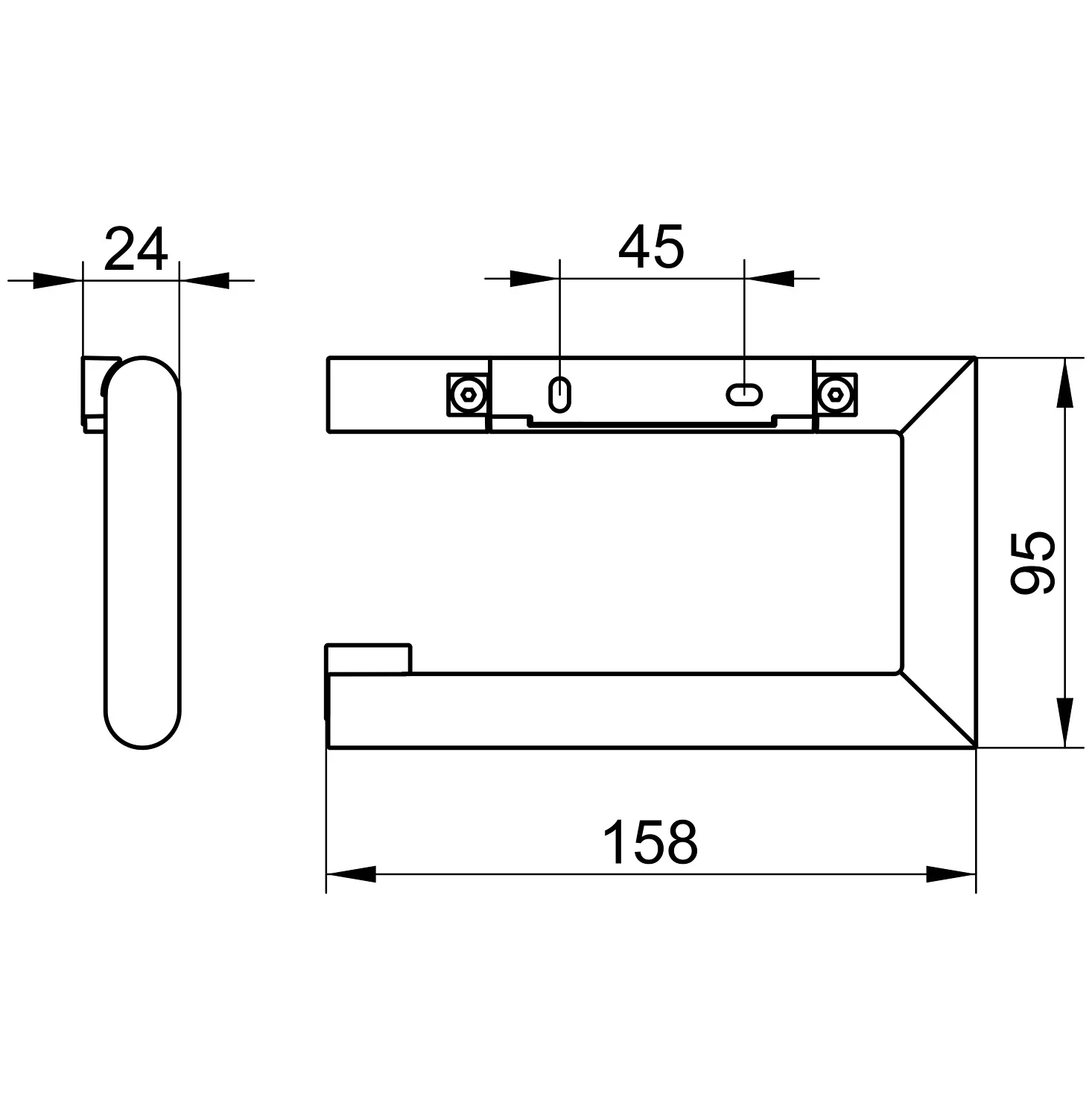 Keuco Reva Black Selection Toilettenpapierhalter Bild 5