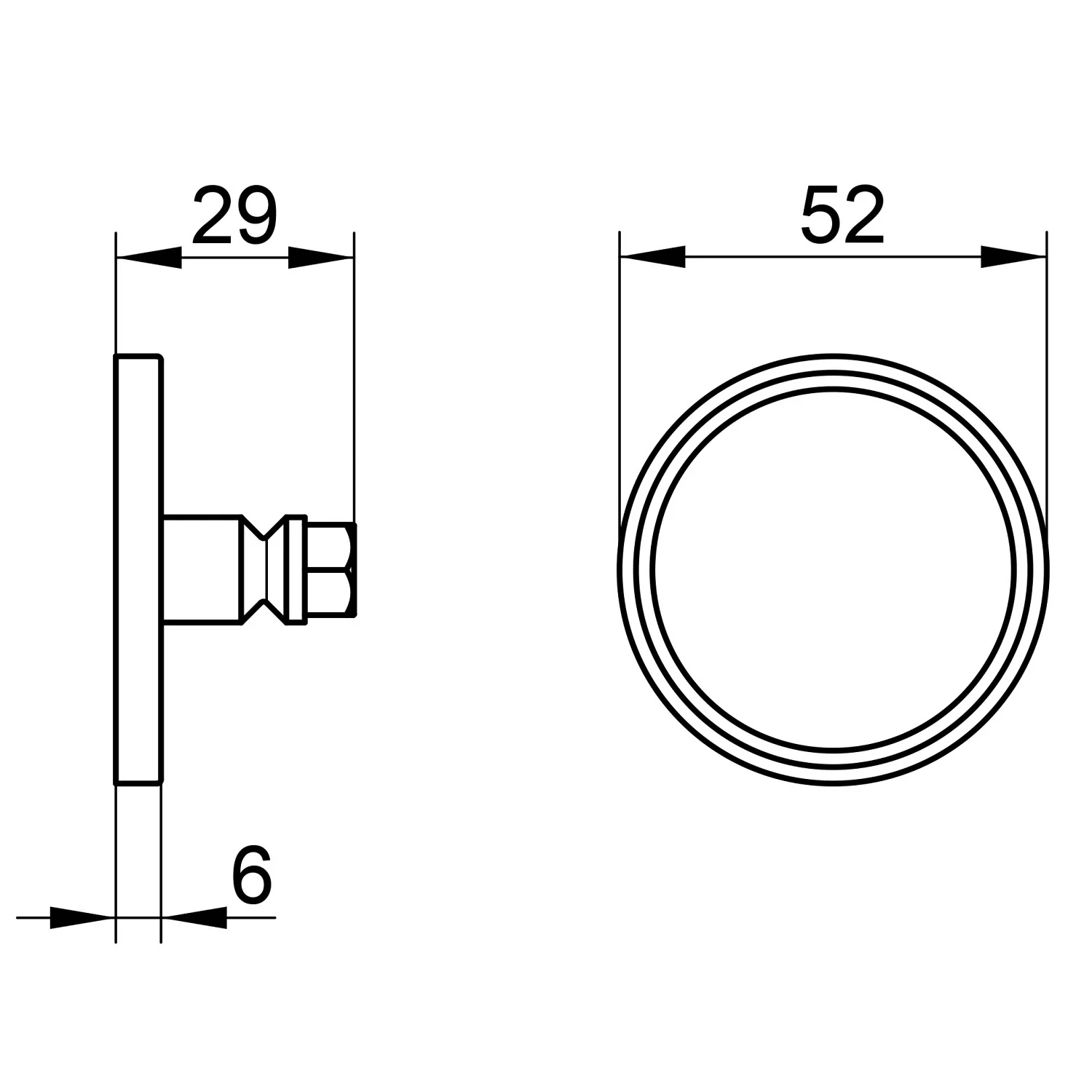 Keuco Reva Klebe-Set Nr. 10 mit Rosette Bild 5