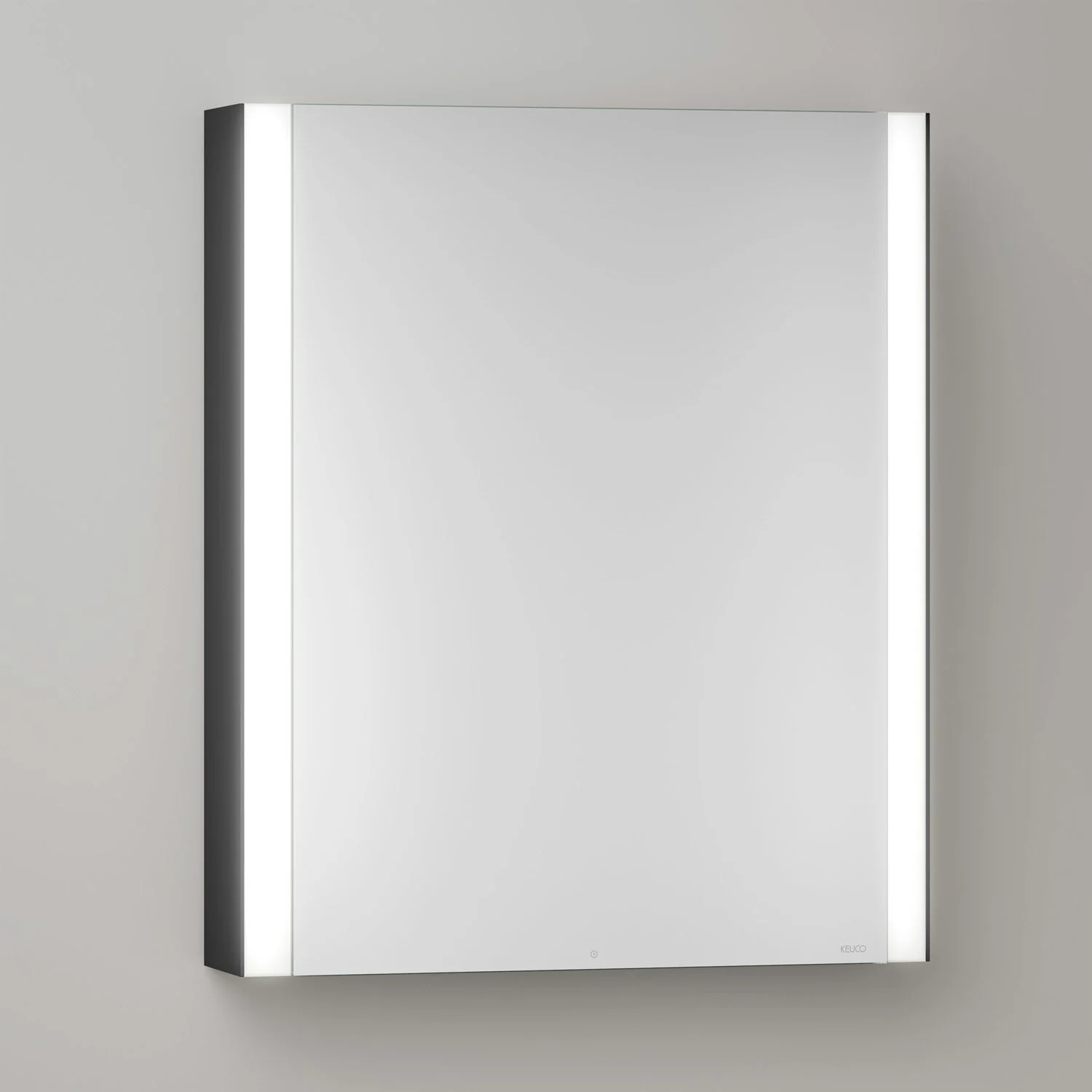 Keuco Royal Metis LED Aufputz-Spiegelschrank 60 x 71 cm Türanschlag links, französiche Ausführung