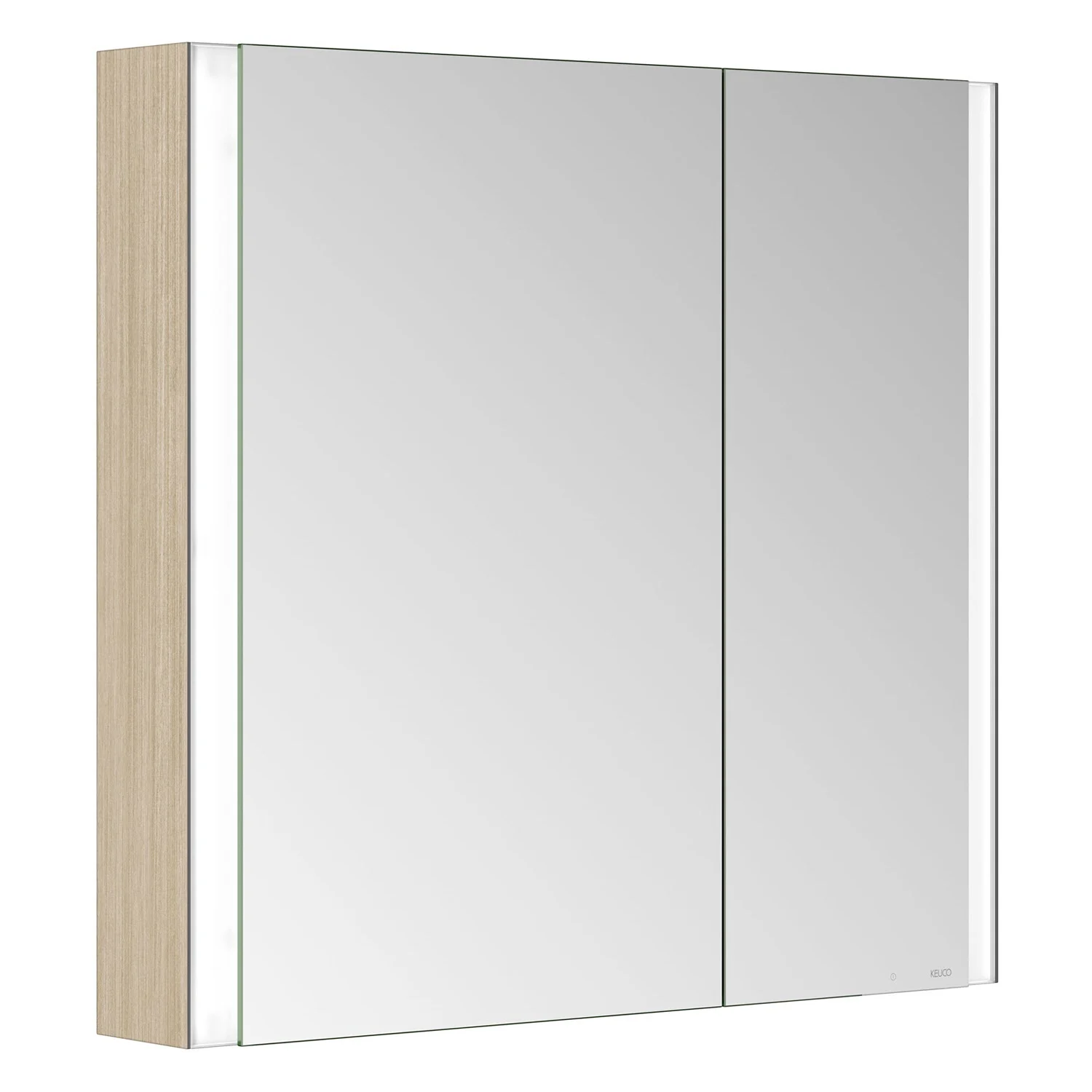 Keuco Royal Metis LED Aufputz-Spiegelschrank 80 x 71 cm, mit 2 Türen asymetrisch Bild 2