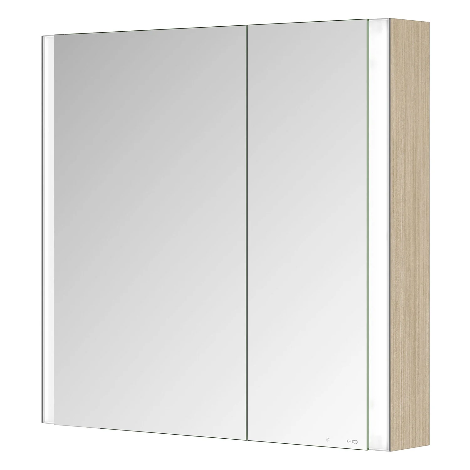 Keuco Royal Metis LED Aufputz-Spiegelschrank 80 x 71 cm, mit 2 Türen asymetrisch Bild 3