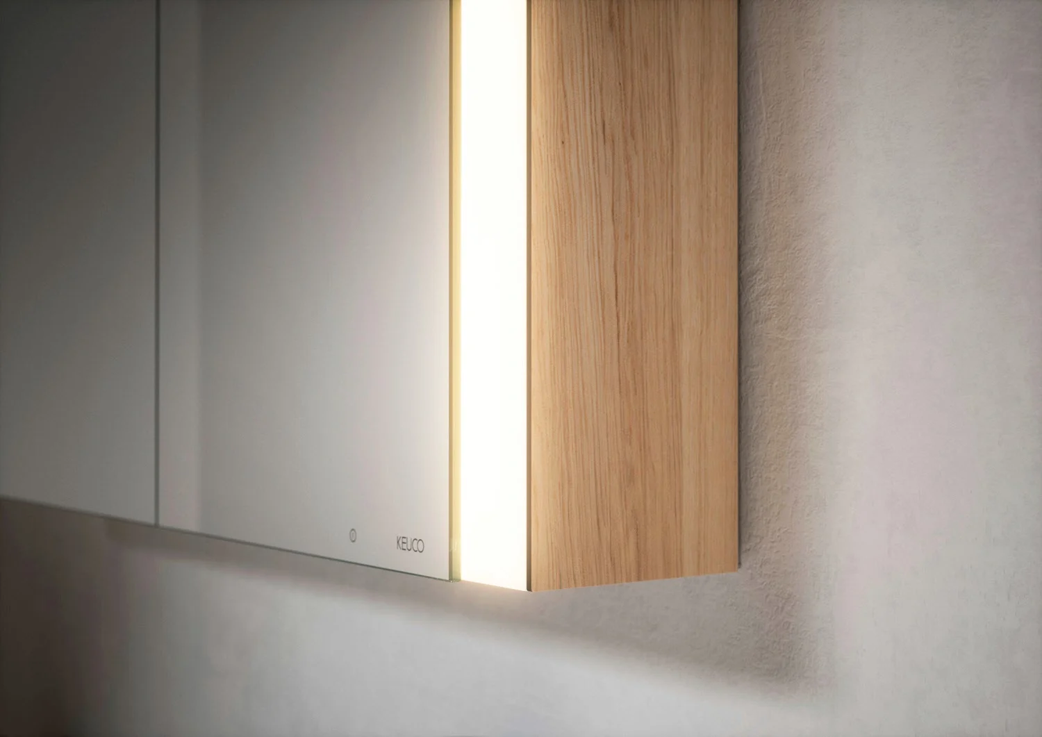 Keuco Royal Metis LED Aufputz-Spiegelschrank 80 x 71 cm, mit 2 Türen asymetrisch Bild 11