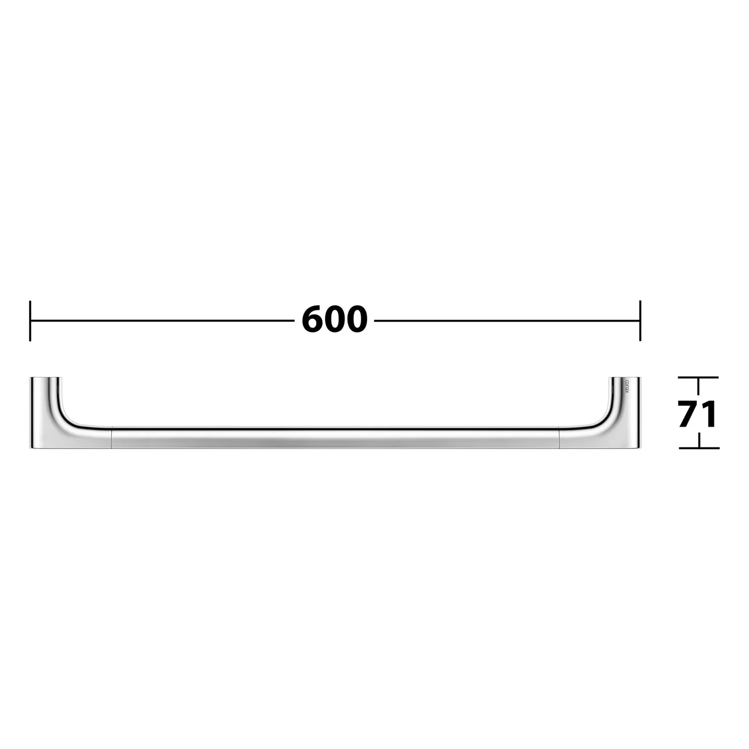 Keuco VIA23 Badetuchhalter 60 cm Bild 6