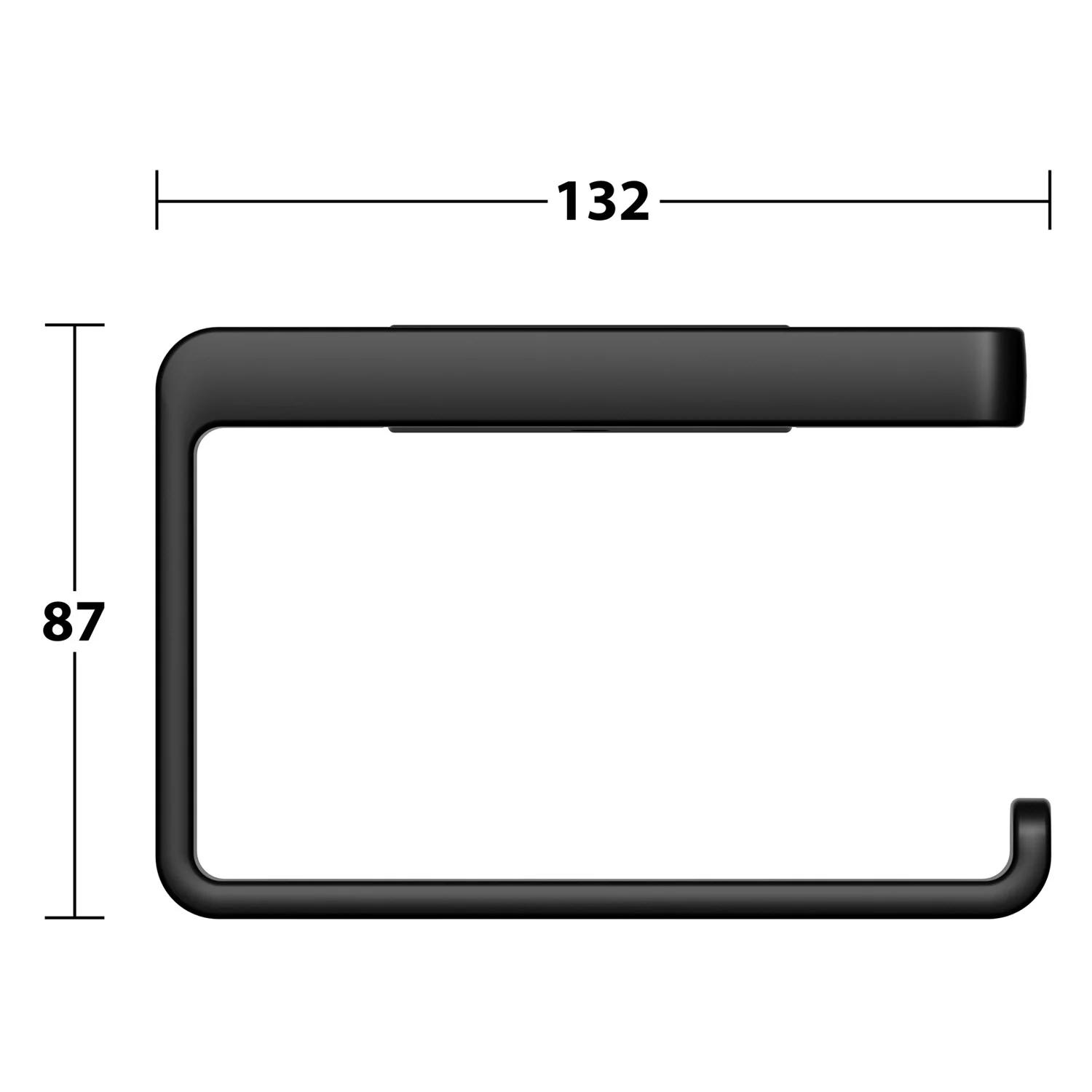 Keuco VIA23 Black Selection Toilettenpapierhalter Bild 6