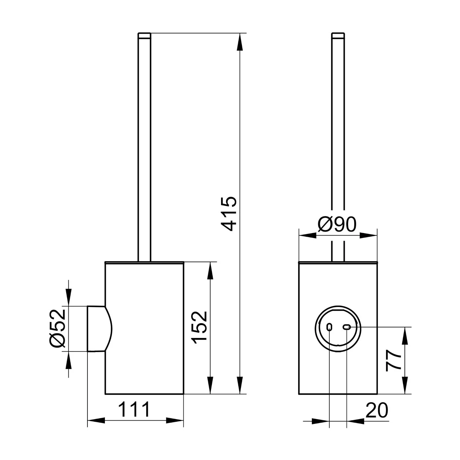 Keuco VIA23 Toilettenbürstengarnitur Bild 5