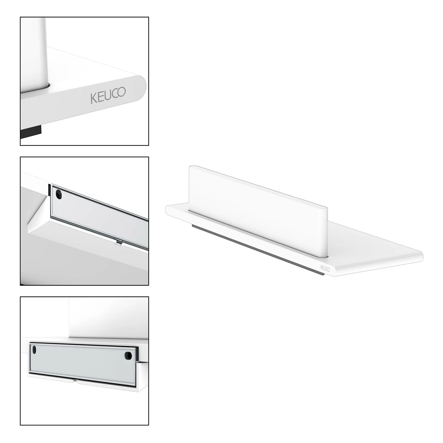 Keuco HERA Duschablage mit Duschabzieher, 32,8 cm Bild 10