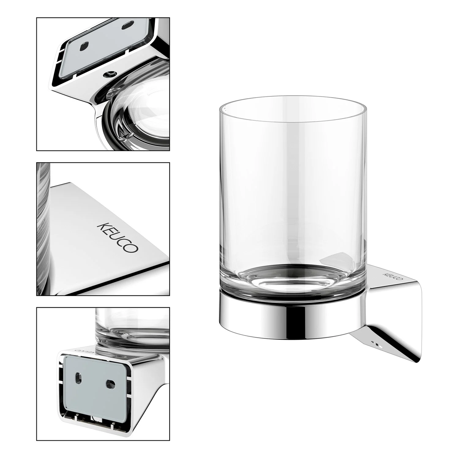 Keuco HERA Glashalter mit Echtkristall-Glas Bild 12