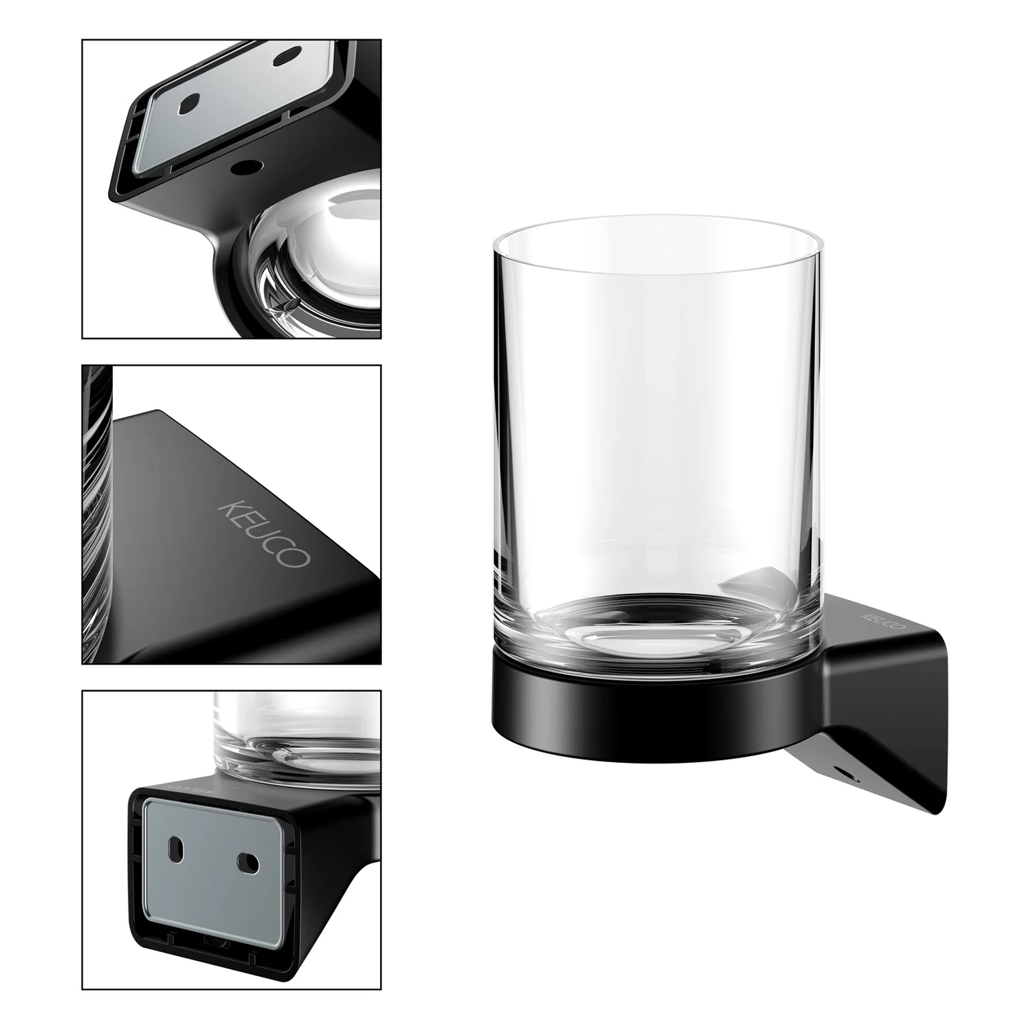 Keuco HERA Glashalter mit Echtkristall-Glas Bild 12