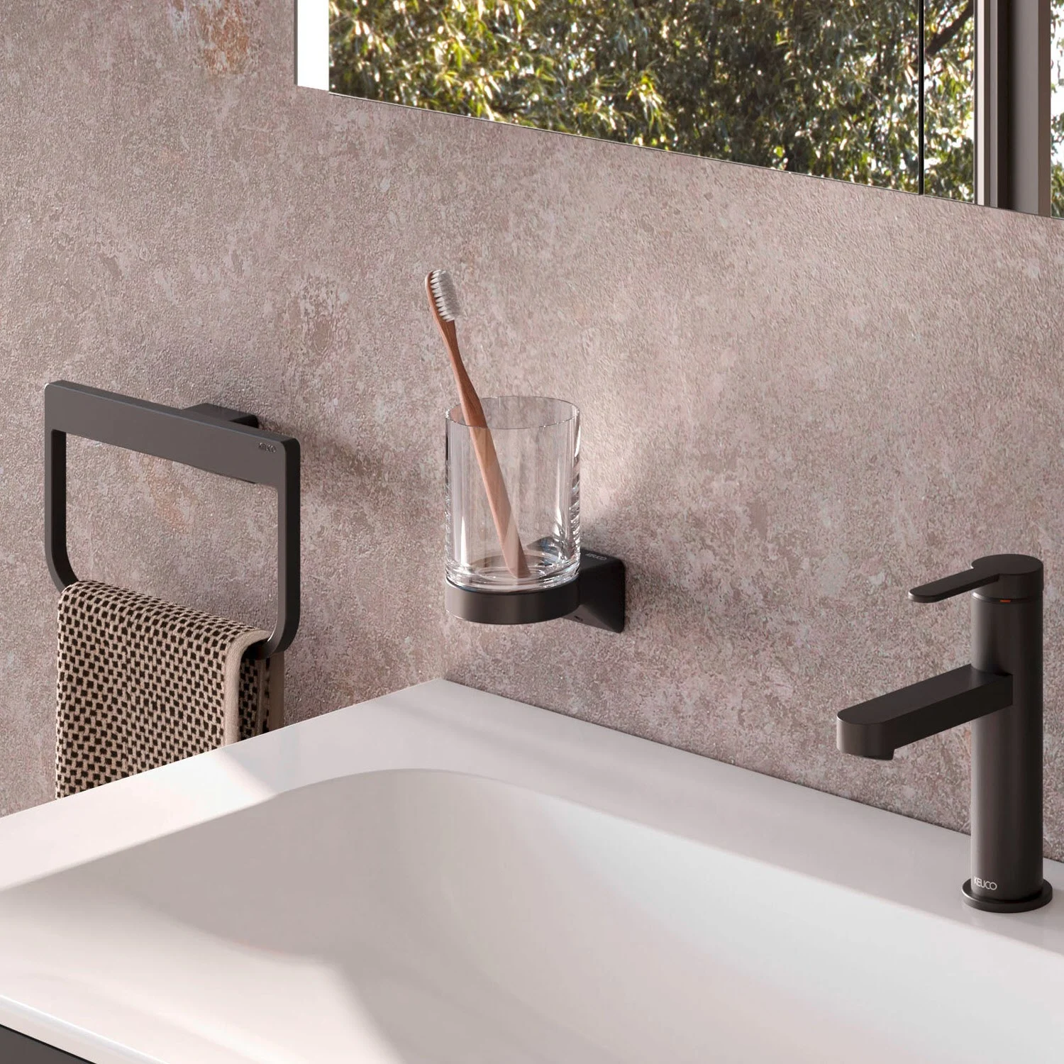 Keuco HERA Glashalter mit Echtkristall-Glas Bild 7