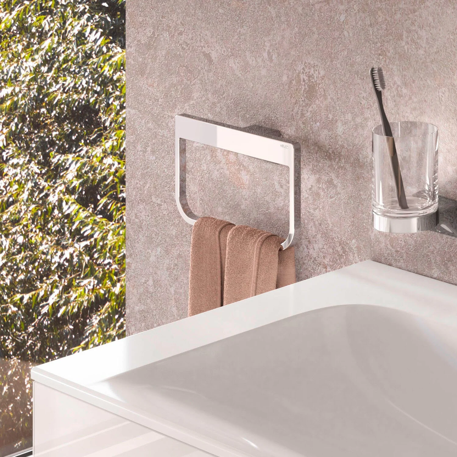 Keuco HERA Handtuchring 24 cm, schwenkbar Bild 7