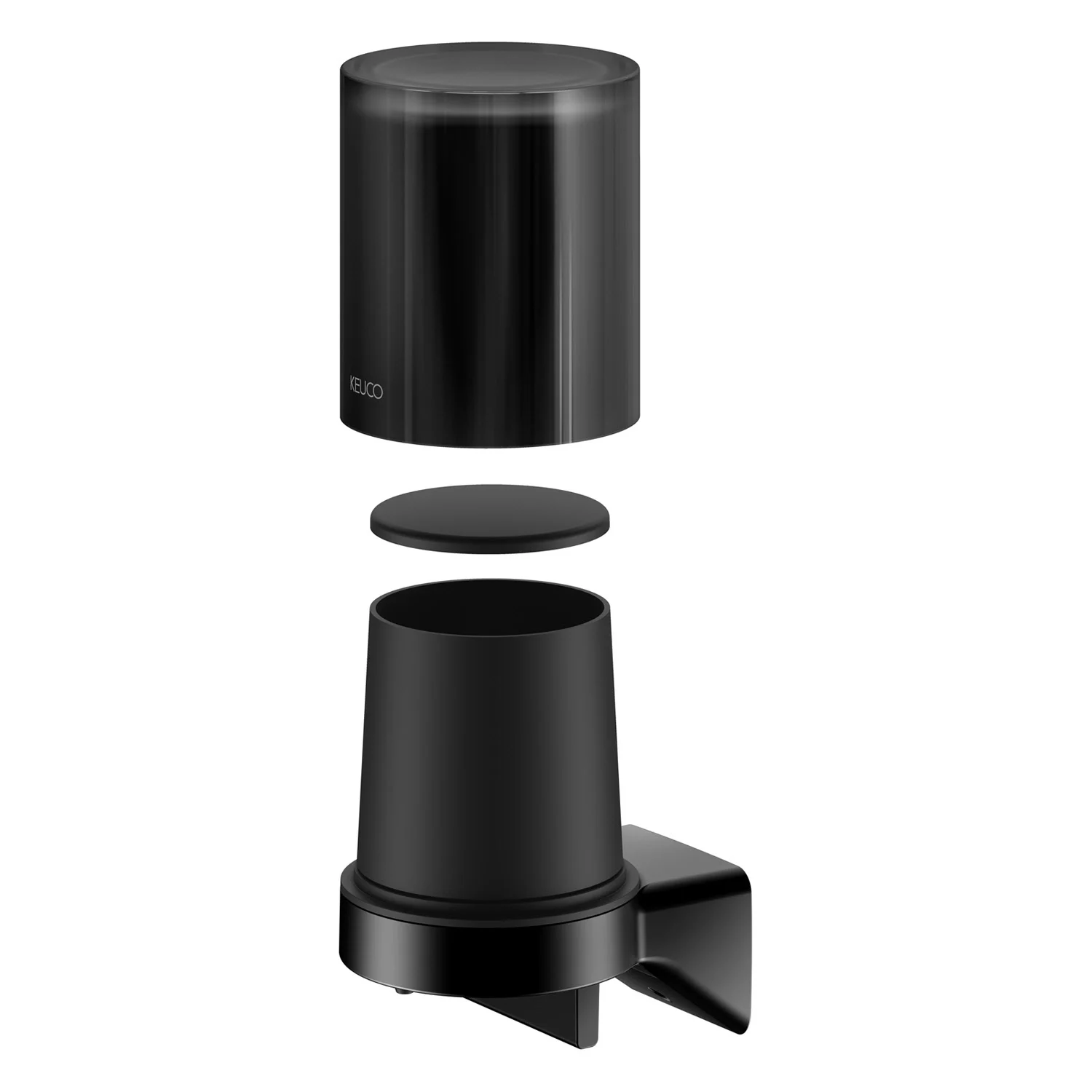 Keuco HERA Seifenspender mit satiniertem Stülpglas Bild 3