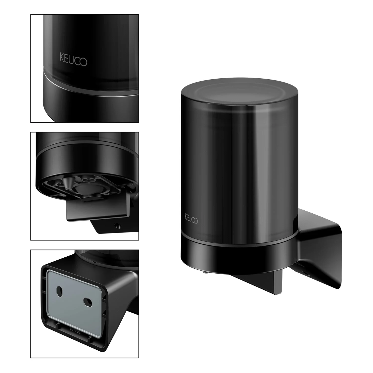 Keuco HERA Seifenspender mit satiniertem Stülpglas Bild 12