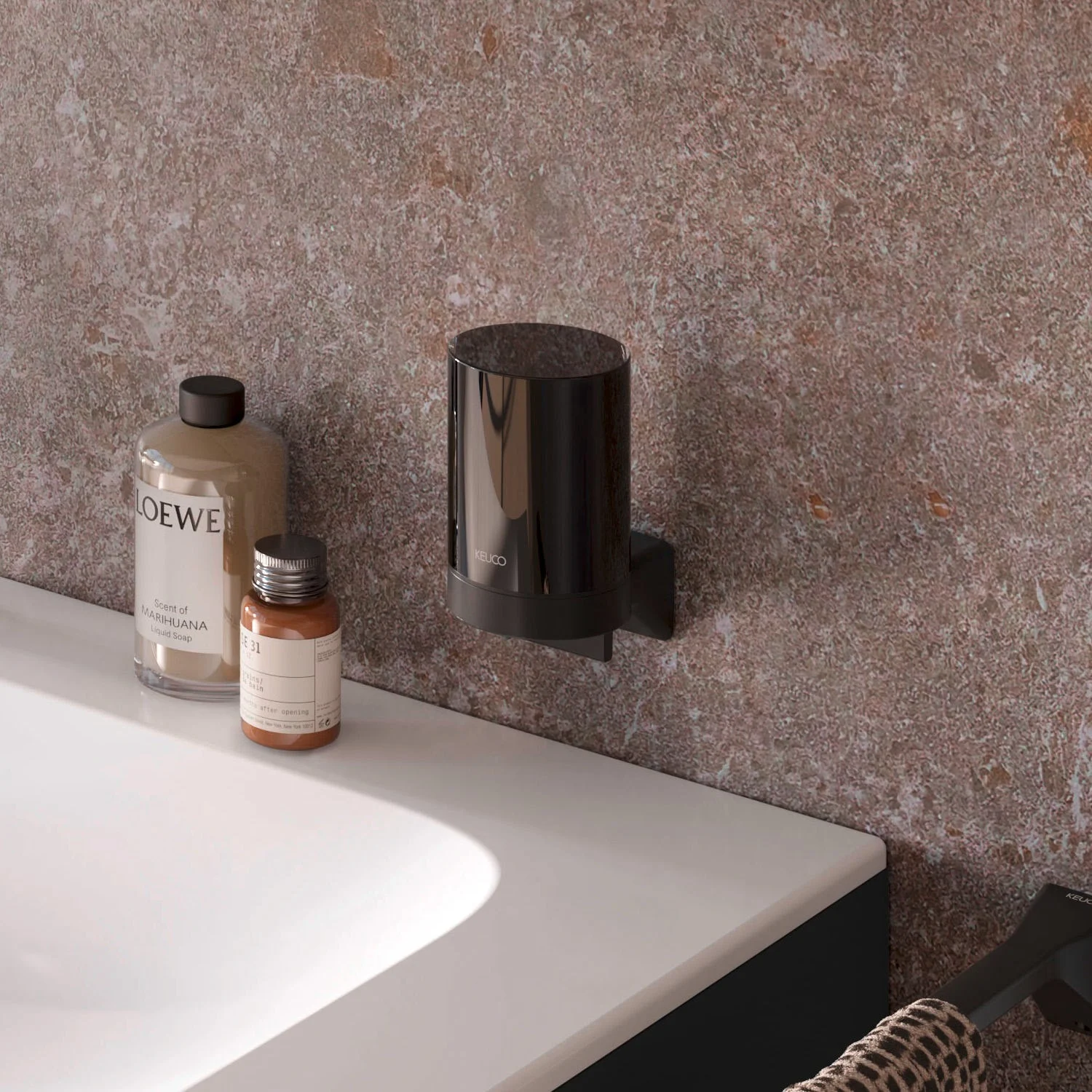 Keuco HERA Seifenspender mit satiniertem Stülpglas Bild 7
