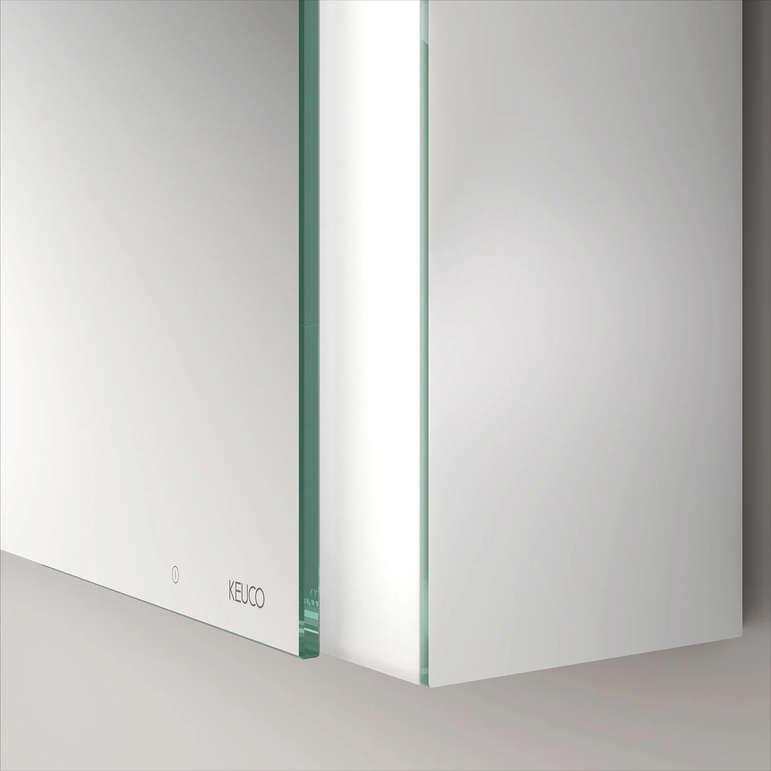 Keuco Apollo Keramik-Waschtisch mit Waschtischunterschrank und LED-Spiegelschrank 80 cm, 2 Auszüge Bild 6