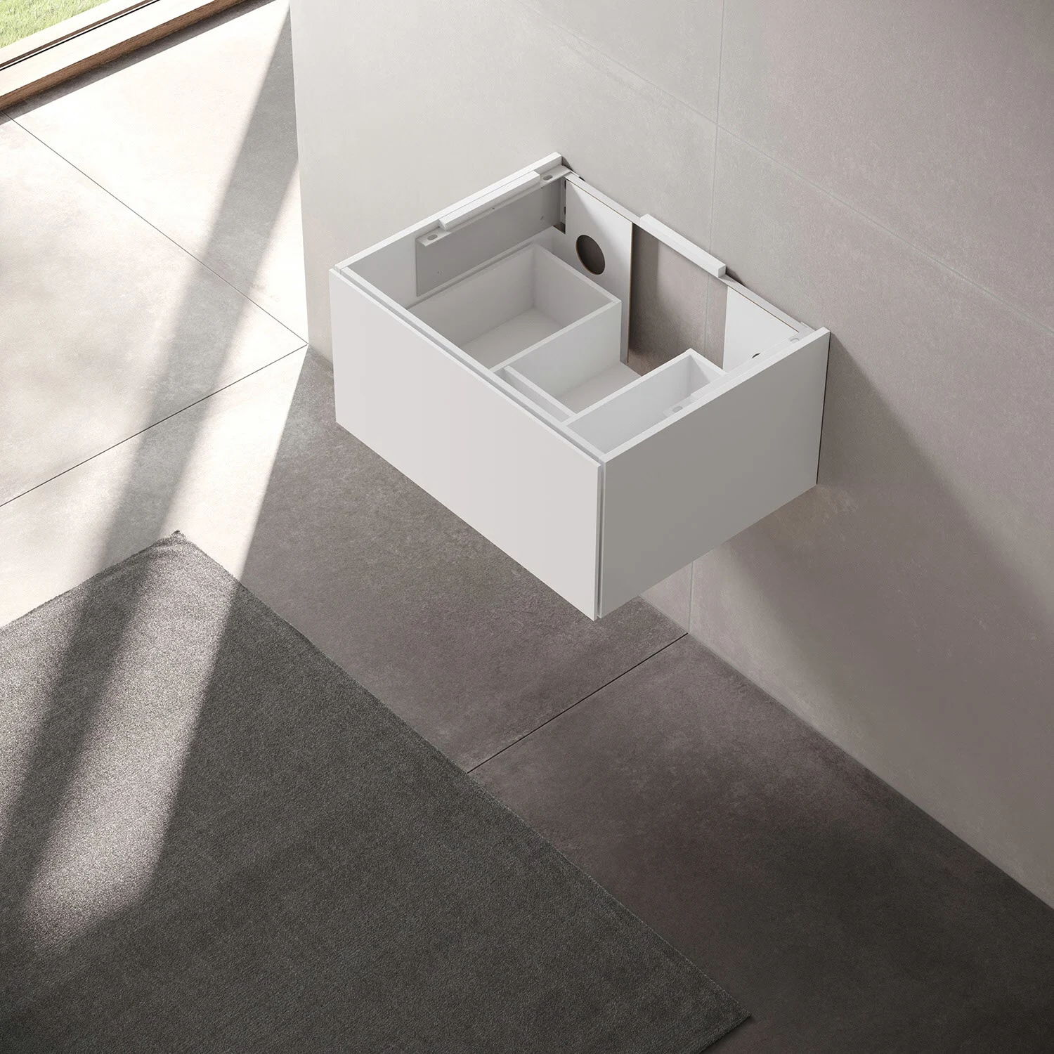 Keuco EDITION 11 Badmöbelset mit Waschtischunterbau und Keramik-Waschtisch, 70 cm Bild 3