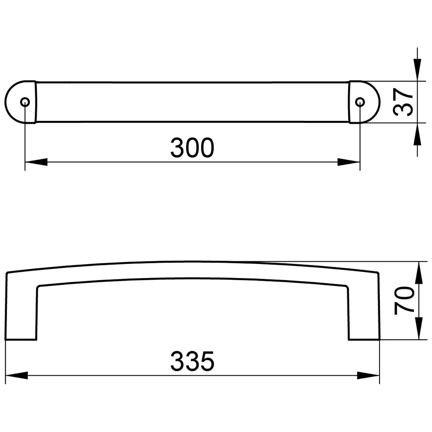 Keuco Elegance Neu Haltegriff 30 cm Bild 2