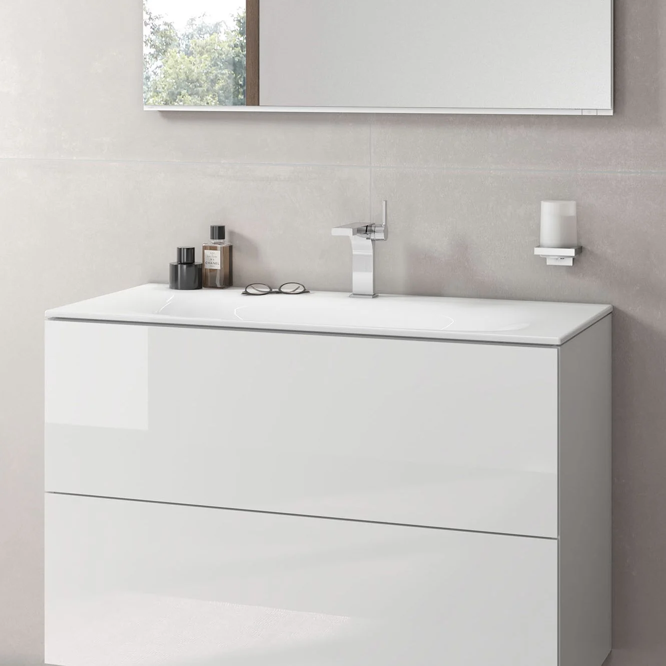 Keuco EDITION 11 Keramik-Waschtisch 105,5 cm mit 1 Hahnloch