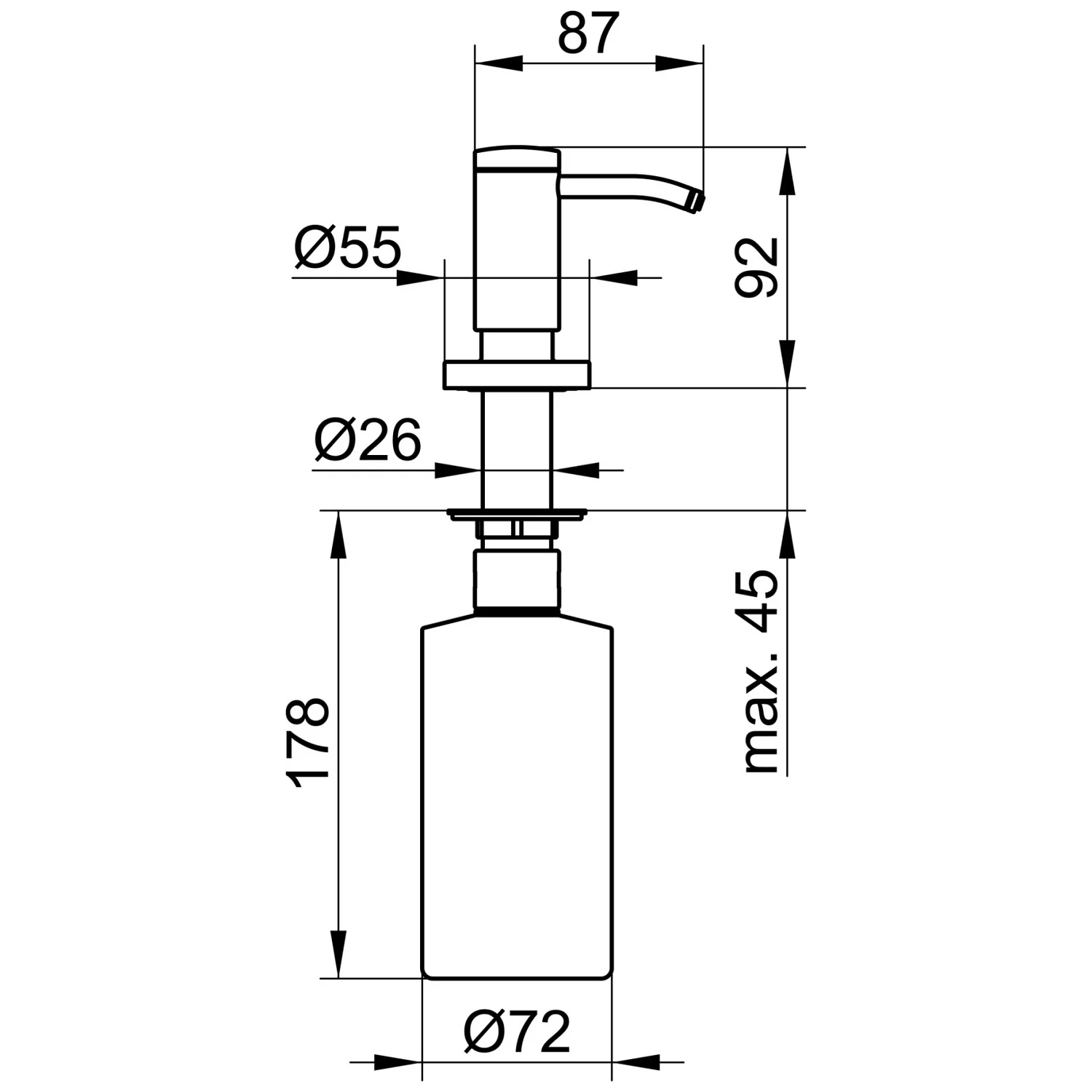 Keuco Einbau-Lotionspender Bild 2