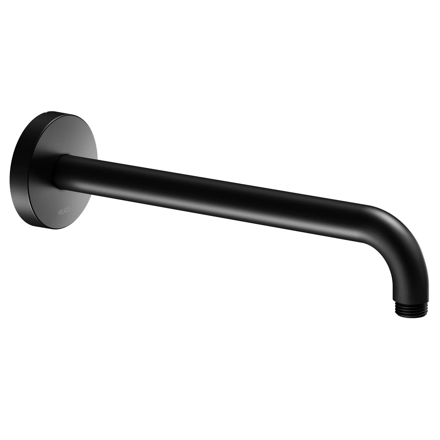 Keuco Black Selection Brausearm für Wandanschluss, Ausladung 30 cm, rund