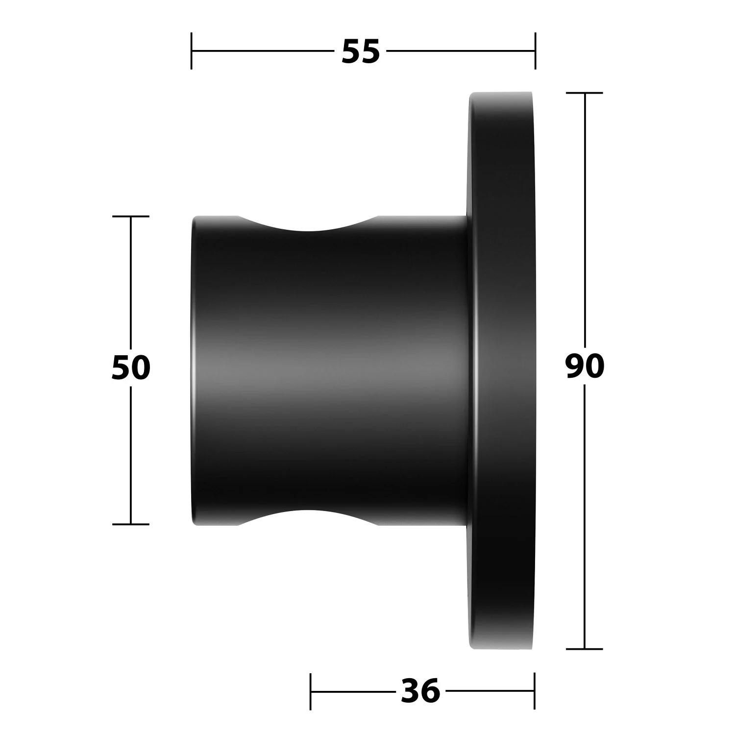 Keuco IXMO Black Selection Brausehalter, rund Bild 4