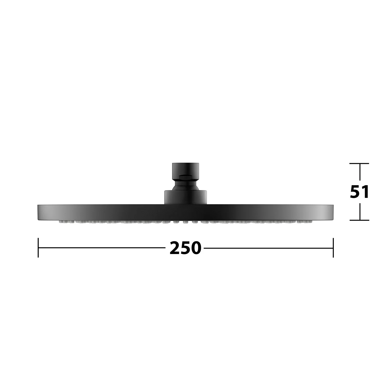Keuco Black Selection Kopfbrause rund, Ø 25 cm Bild 5