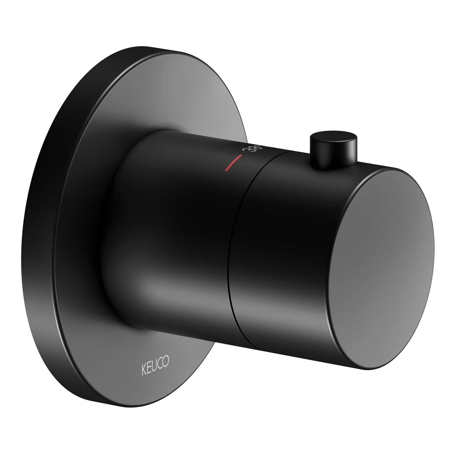 Keuco IXMO Black Selection Thermostatarmatur Unterputz, rund